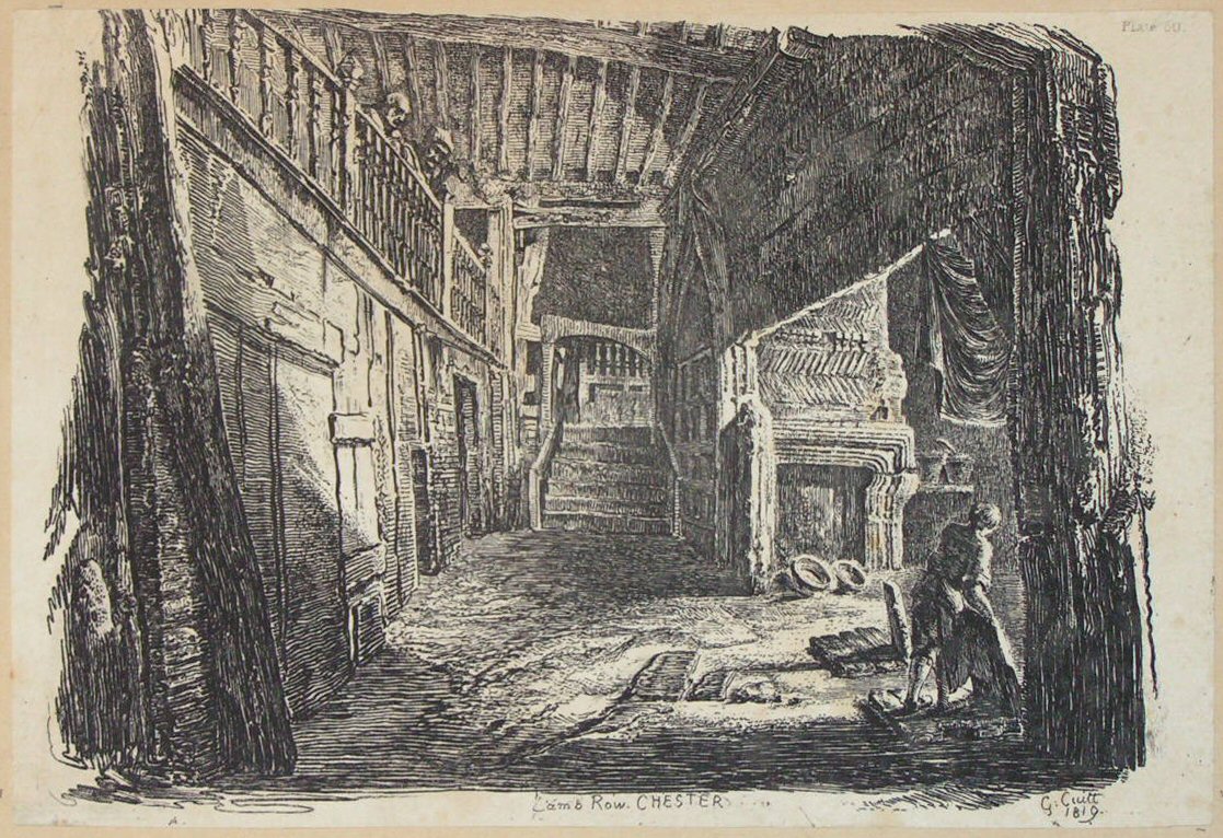 Etching - Lamb Row, Chester - Cuitt